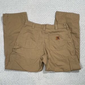 Carhartt Carpenter Original Lightweight Canvas Work Pants B151-DKH Tan Size34x30